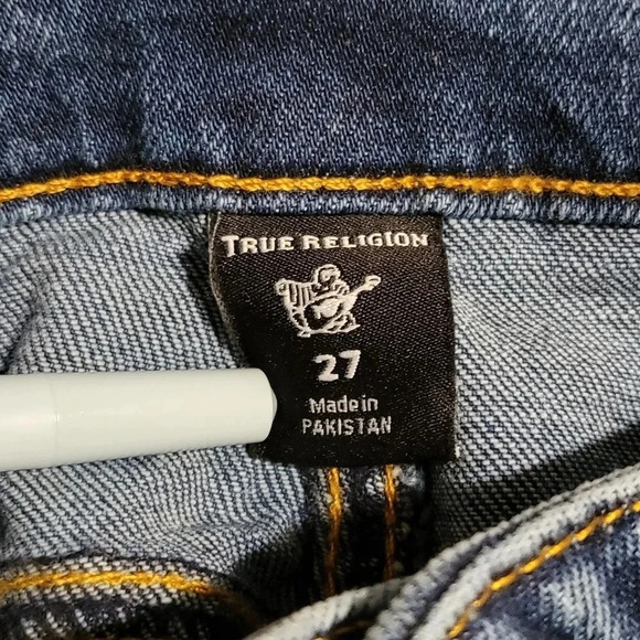 True Religion Stella Low Rise Skinny Med/Light Wash Wmns Sz 27 NWT #009 - Picture 5 of 10